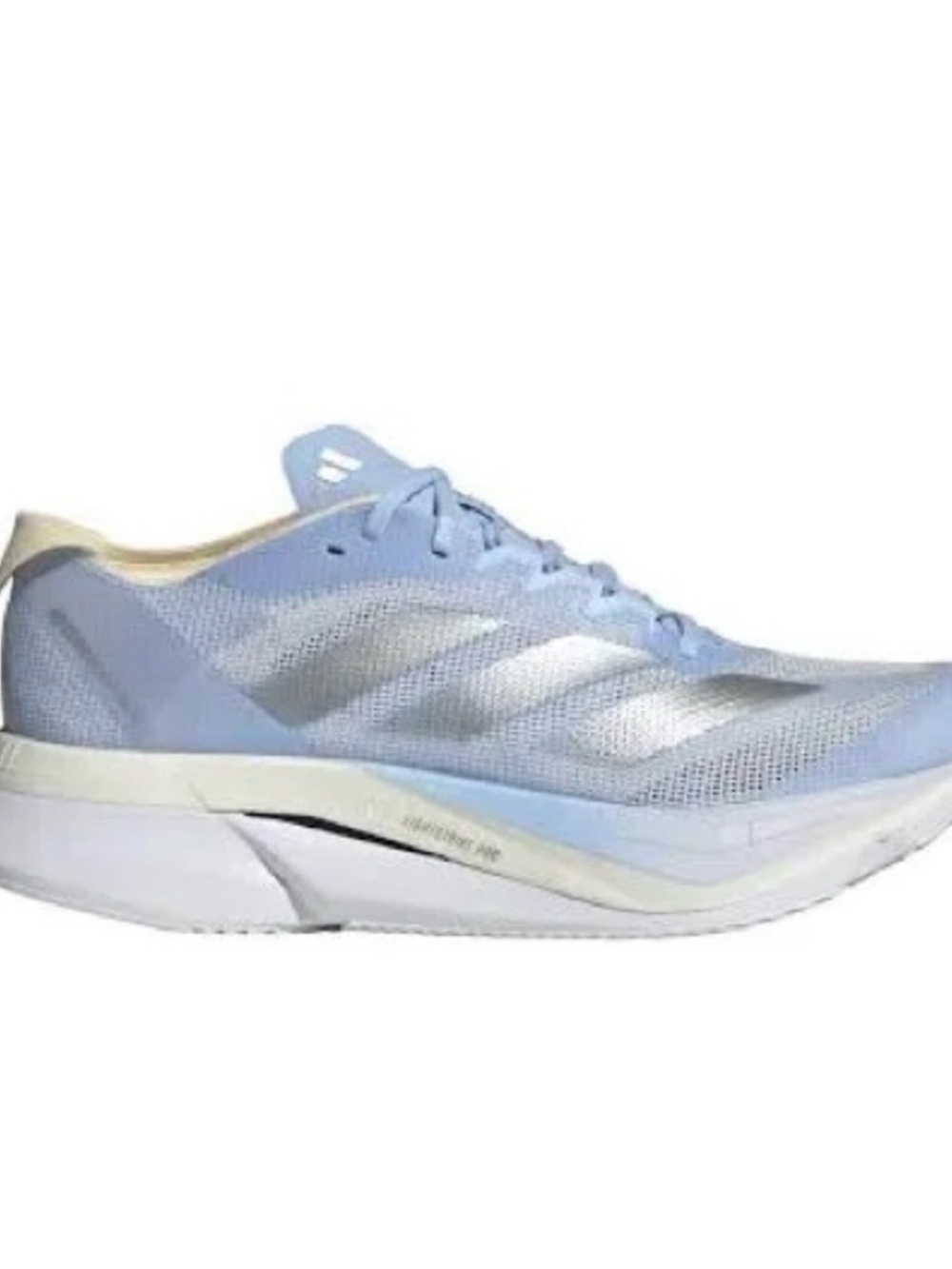 Adidas Adizero Boston 12 Dash Grey Silver Warm Vanilla Women's running sneakers